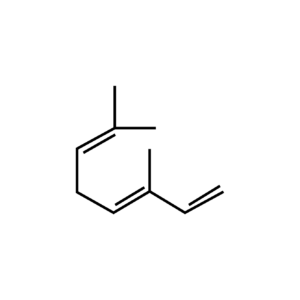 2D Chemical structure of the terpene Ocimene