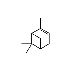 2D Chemical structure of the terpene Pinene